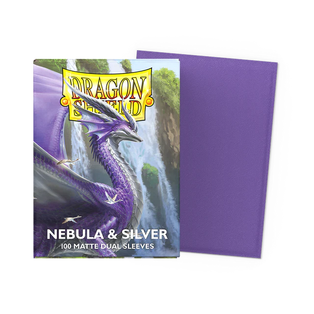Dragonshield: Nebula & Silver - Matte Dual Sleeves - Standard Size