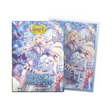 Dragon Shield 100 - Standard Deck Protector Sleeves - Art Matte - Grand Archive - Alice, Golden Queen