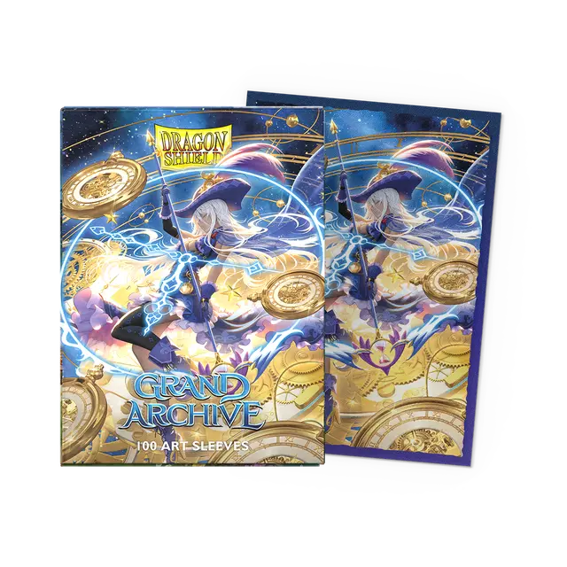 Dragon Shield 100 - Standard Deck Protector Sleeves - Art Matte - Grand Archive - Chronowarp