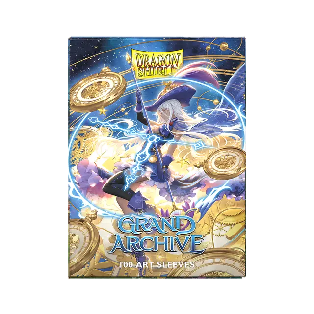 Dragon Shield 100 - Standard Deck Protector Sleeves - Art Matte - Grand Archive - Chronowarp