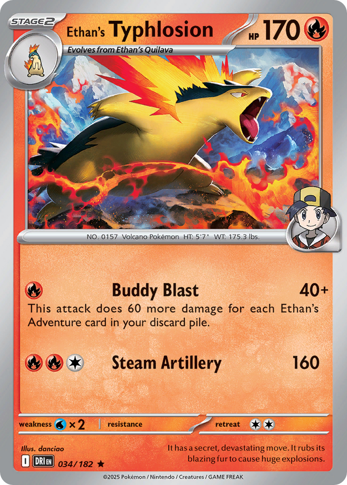 Ethan's Typhlosion (034/182) [Scarlet & Violet: Destined Rivals]