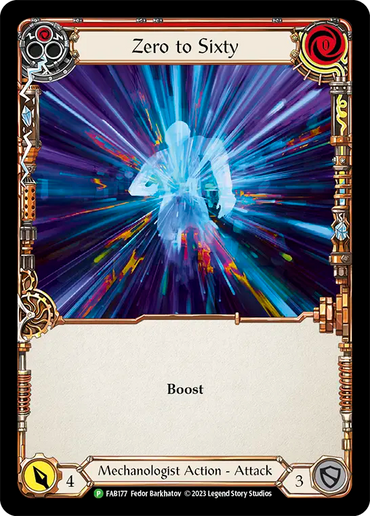 Zero to Sixty (Red) [FAB177] (Promo)  Rainbow Foil