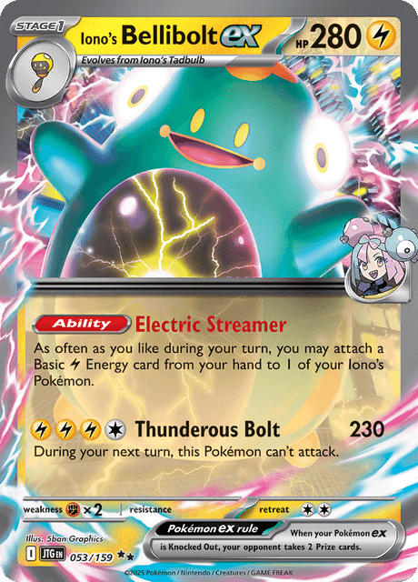 Iono's Bellibolt ex (053/159) [Scarlet & Violet: Journey Together]