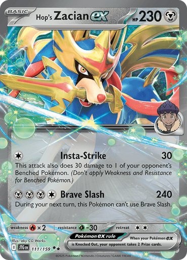Hop's Zacian ex (111/159) [Scarlet & Violet: Journey Together]