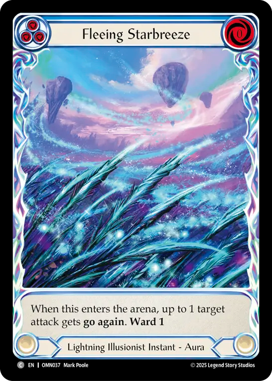 Fleeing Starbreeze [OMN037] (Omens of the Third Age)  Cold Foil