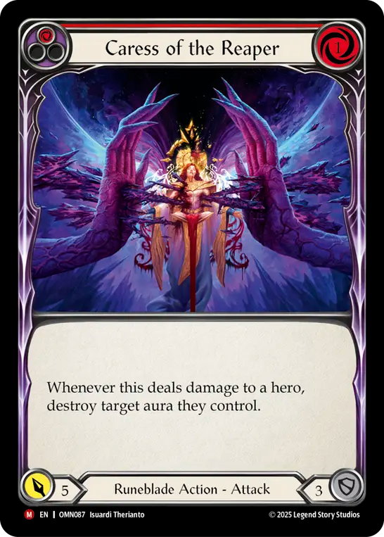 Caress of the Reaper (Red) [OMN087] (Omens of the Third Age)