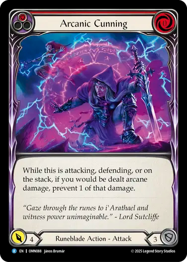 Arcanic Cunning (Red) [OMN088] (Omens of the Third Age)
