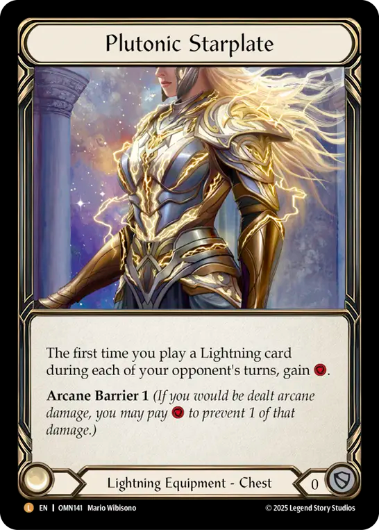 Plutonic Starplate [OMN141] (Omens of the Third Age)  Rainbow Foil