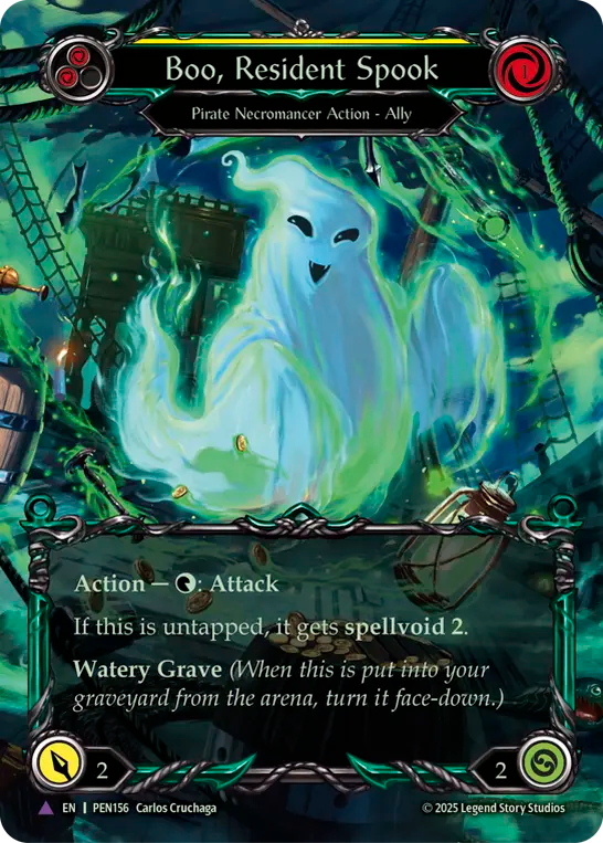 Boo, Resident Spook (Yellow) (Marvel) [PEN156] (Compendium of Rathe)  Cold Foil