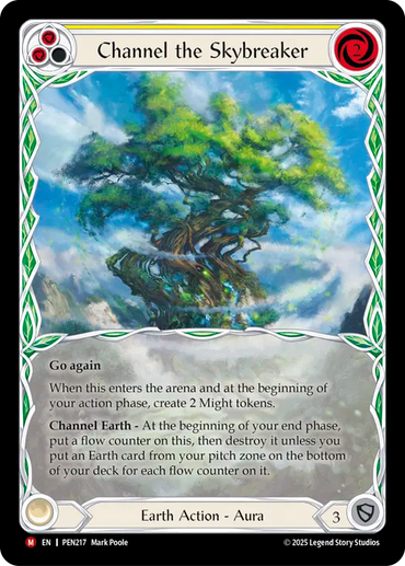 Channel The Skybreaker (Yellow) (Extended Art) [PEN217] (Compendium of Rathe)  Cold Foil