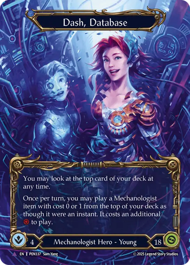 Dash Database (Marvel) [PEN337] (Compendium of Rathe)  Cold Foil