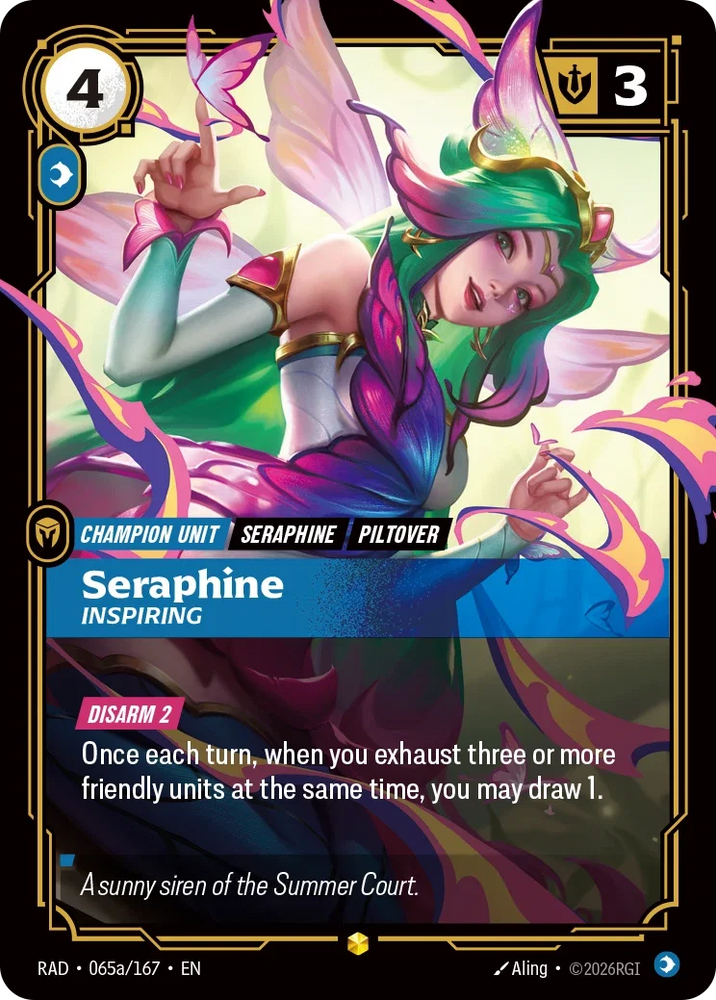 Seraphine, Inspiring (Alternate Art) [RAD - 065a/167]