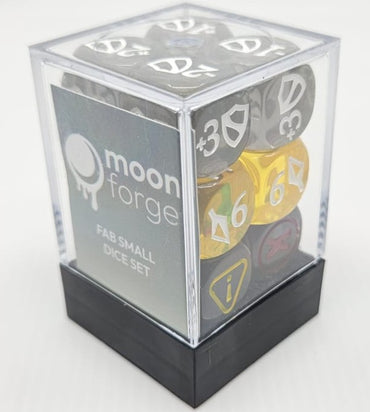 FAB Dice - Small Clear Set of 12 (16mm)
