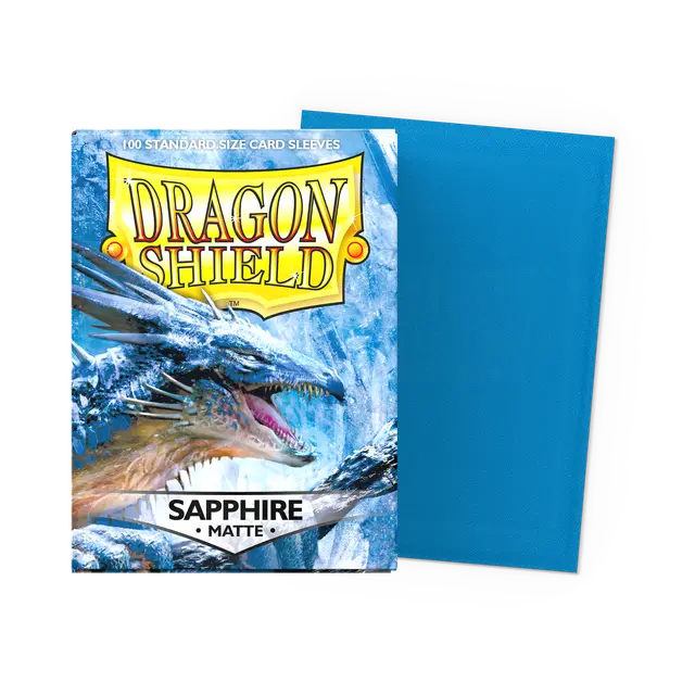 Dragon Shield 100 - Standard Deck Protector Sleeves - Matte Sapphire
