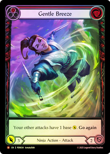 Gentle Breeze (Red) [PEN034] (Compendium of Rathe)  Rainbow Foil