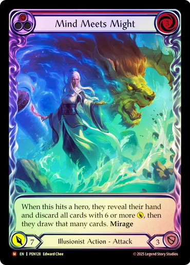 Mind Meets Might (Red) [PEN128] (Compendium of Rathe)  Rainbow Foil